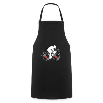 Vinyle - Tablier de cuisine - noir - Devant - AI Model Male 185 dark (185cm)