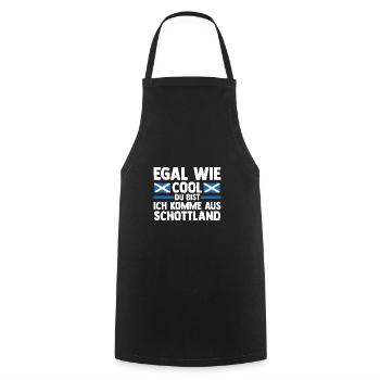 Scots Scottish Scotland - Cooking Apron - black - Front - AI Model Male 185 dark (185cm)
