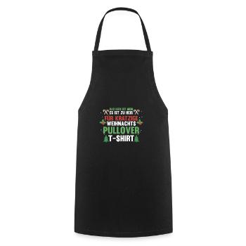 Santa Claus Christmas Ugly Christmas - Cooking Apron - black - Front - AI Model Male 185 dark (185cm)