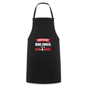 Dad Joke Father's Day Funny Sayings - Cooking Apron - black - Front - AI Model Male 185 dark (185cm)