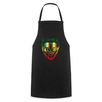 Senegal - Cooking Apron - black - Front - AI Model Male 185 dark (185cm)