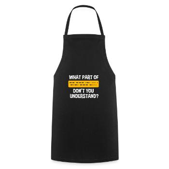 Amateurfunk Radio - Kochschürze - Schwarz - Vorne - AI Model Male 185 dark (185cm)