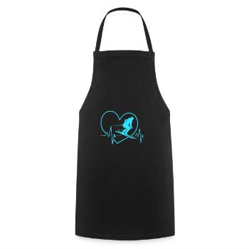 Ski Ski Holiday - Cooking Apron - black - Front - AI Model Male 185 dark (185cm)