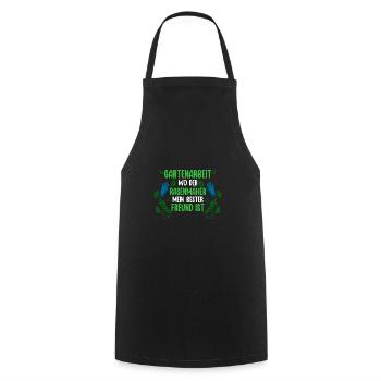 Gardener Hobby Gardener Garden - Cooking Apron - black - Front - AI Model Male 185 dark (185cm)