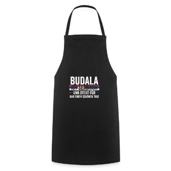 Serbian Serbian Serbia - Cooking Apron - black - Front - AI Model Male 185 dark (185cm)