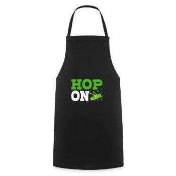 Grasshopper - Cooking Apron - black - Front - AI Model Male 185 dark (185cm)