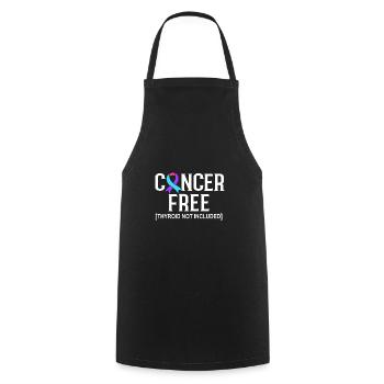 Thyroid cancer Thyroid cancer - Cooking Apron - black - Front - AI Model Male 185 dark (185cm)