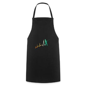 Angler Evolution Fishing - Cooking Apron - black - Front - AI Model Male 185 dark (185cm)