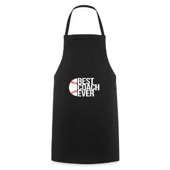 Baseball Coach - Cooking Apron - black - Front - AI Model Male 185 dark (185cm)