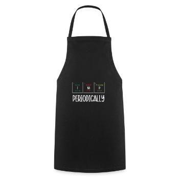 Periodic table - Cooking Apron - black - Front - AI Model Male 185 dark (185cm)