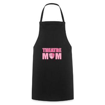 Theater Mama Mutter - Kochschürze - Schwarz - Vorne - AI Model Male 185 dark (185cm)