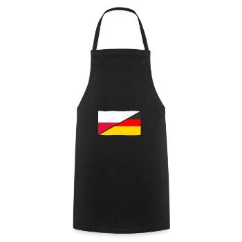 Pole Germany Poland - Cooking Apron - black - Front - AI Model Male 185 dark (185cm)