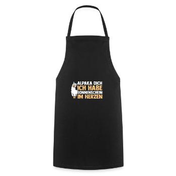 Alpaga - Tablier de cuisine - noir - Devant - AI Model Male 185 dark (185cm)