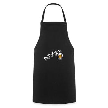 Alcool, Fête, Buveur De Bière, Bière - Tablier de cuisine - noir - Devant - AI Model Male 185 dark (185cm)