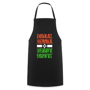 EH (Basque country) - Cooking Apron - black - Front - AI Model Male 185 dark (185cm)