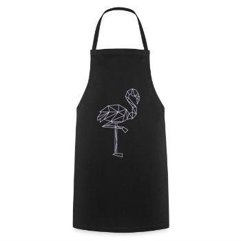 flamingo - Kochschürze - Schwarz - Vorne - AI Model Male 185 dark (185cm)