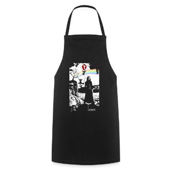 Angel graphic - Cooking Apron - black - Front - AI Model Male 185 dark (185cm)