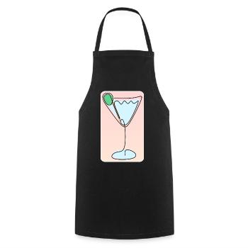 COCKTAIL Boissons Boissons - Tablier de cuisine - noir - Devant - AI Model Male 185 dark (185cm)
