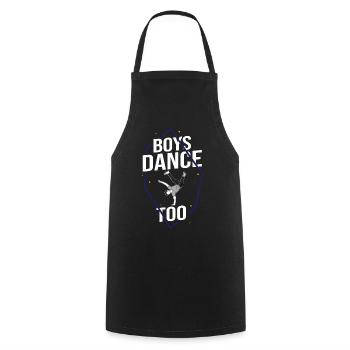 Breakdance Musik Breaking BBoy Bgirl - Kochschürze - Schwarz - Vorne - AI Model Male 185 dark (185cm)