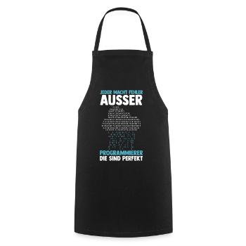 Programmieren Entwickler Coder Programmierer - Kochschürze - Schwarz - Vorne - AI Model Male 185 dark (185cm)