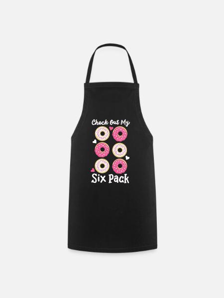 Donut Sixpack Fitness - Kochschürze - Schwarz