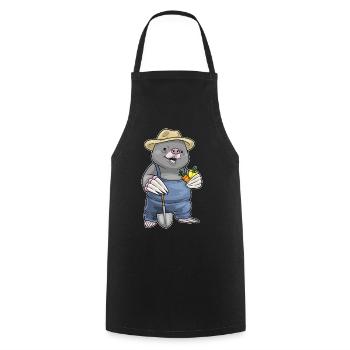 Ferme de Fruits Fermier-Taupe - Tablier de cuisine - noir - Devant - AI Model Male 185 dark (185cm)