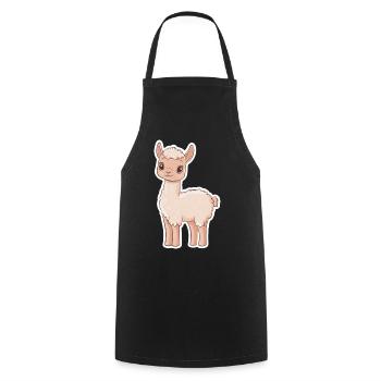 Lama Alpaga Lama - Tablier de cuisine - noir - Devant - AI Model Male 185 dark (185cm)