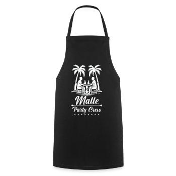 Malle Party Crew - Tablier de cuisine - noir - Devant - AI Model Male 185 dark (185cm)