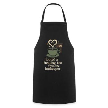 Booktok Fantasy Bookish Humor Gift for - Cooking Apron - black - Front - AI Model Male 185 dark (185cm)