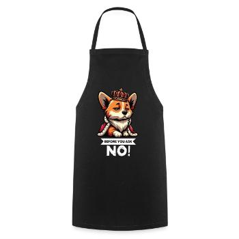 Before You Ask Corgi Corgi Welsh Corgi Corgi Dog - Cooking Apron - black - Front - AI Model Male 185 dark (185cm)