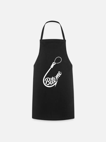 Bite Me Hook Grafik-Tee - Kochschürze - Schwarz