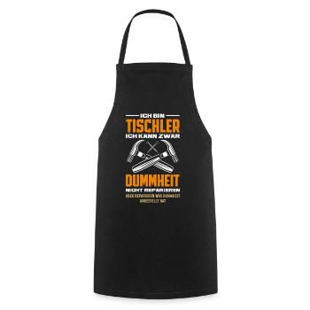 Tischler Dummheit Nicht Reparieren - Kochschürze - Schwarz - Vorne - AI Model Male 185 dark (185cm)