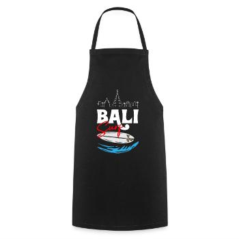 Bali Surfing - Kochschürze - Schwarz - Vorne - AI Model Male 185 dark (185cm)