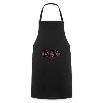 NY - Tablier de cuisine - noir - Devant - AI Model Male 185 dark (185cm)