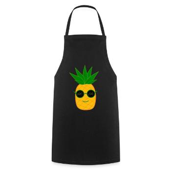 Pineapple Summer Festival - Cooking Apron - black - Front - AI Model Male 185 dark (185cm)