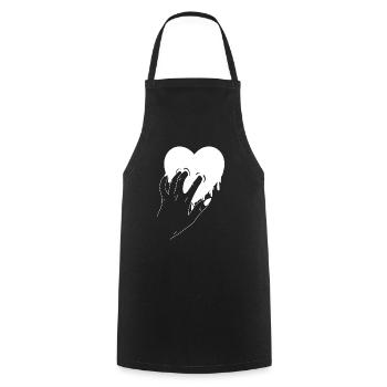 Crève-cœur - Tablier de cuisine - noir - Devant - AI Model Male 185 dark (185cm)