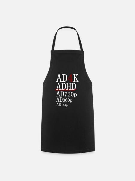 ADHD - AD4K - Kochschürze - Schwarz