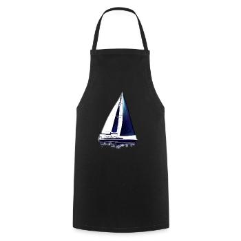 Voilier Voilier Voilier Voilier Voile Marin - Tablier de cuisine - noir - Devant - AI Model Male 185 dark (185cm)