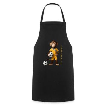 Cool monkey - Cooking Apron - black - Front - AI Model Male 185 dark (185cm)
