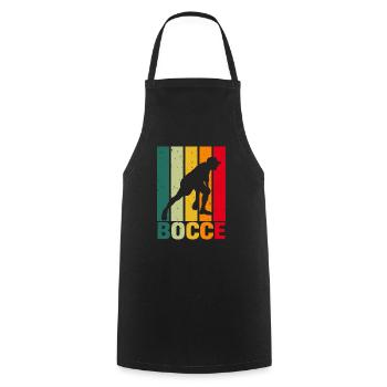 Bocce Ball Bocce Player - Cooking Apron - black - Front - AI Model Male 185 dark (185cm)