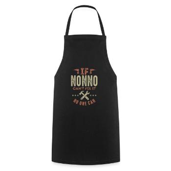 Nonno kann es nicht reparieren - Kochschürze - Schwarz - Vorne - AI Model Male 185 dark (185cm)