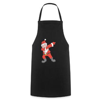 Weihnachtsmann Weihnachten Dabbing Dab - Kochschürze - Schwarz - Vorne - AI Model Male 185 dark (185cm)