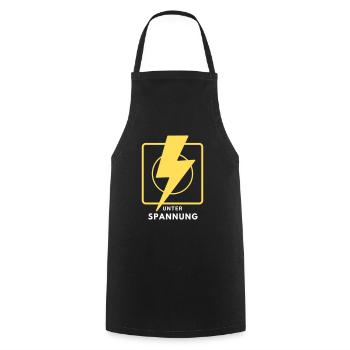 Elektriker Elektroniker Strom Spannung Geschenk - Kochschürze - Schwarz - Vorne - AI Model Male 185 dark (185cm)
