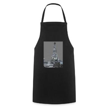 City Trip Paris - Cooking Apron - black - Front - AI Model Male 185 dark (185cm)