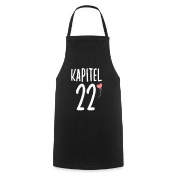 Geburtstagsgeschenk für Frauen Herz 22 Geburtstag - Kochschürze - Schwarz - Vorne - AI Model Male 185 dark (185cm)