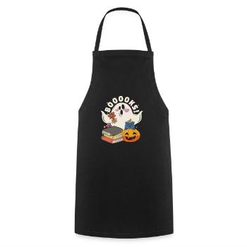 Groovy Lire la suite Livres Ghost Cute Funny - Tablier de cuisine - noir - Devant - AI Model Male 185 dark (185cm)