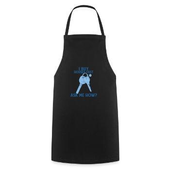 I Buy Houses Fast Real Estate Investor Agent - Cooking Apron - black - Front - AI Model Male 185 dark (185cm)