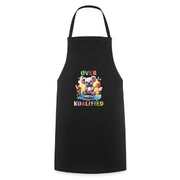 Über Koalified Koala Bear Lover Geburtstag - Kochschürze - Schwarz - Vorne - AI Model Male 185 dark (185cm)
