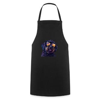 Labradoodle Doodle Dogs Mom Furry Friend - Cooking Apron - black - Front - AI Model Male 185 dark (185cm)