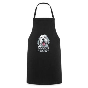 Doodle Maman Labradoodle Chiens Chien Maman À Fourrure - Tablier de cuisine - noir - Devant - AI Model Male 185 dark (185cm)